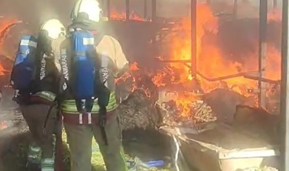 Kahramanmaraş'ta Ahır Yangını Korkuttu