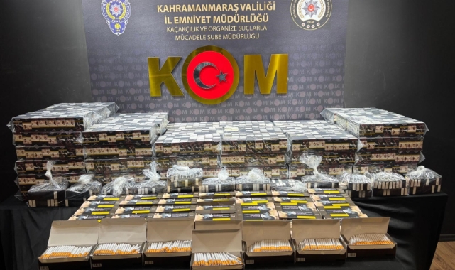 Kahramanmaraş’ta Kaçak Sigara ve Tütün Operasyonu