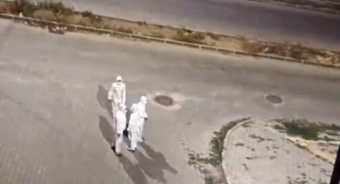Elbistan'da Gece Görülen Beyaz Koruyucu Tulum Giyen Şahıslar Merak Uyandırdı