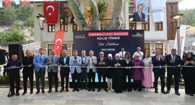 Şehrin Yeni Buluşma Noktası Çınaraltı Çay Bahçesi Hizmete Açıldı