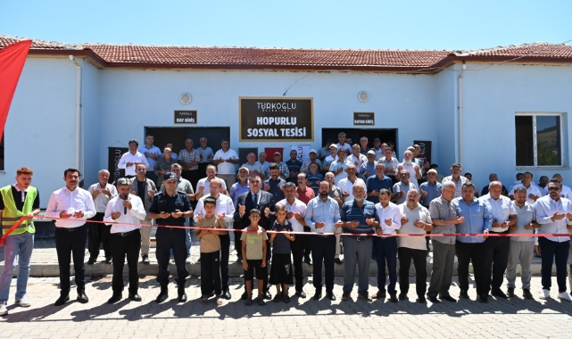 Türkoğlu'nda Hopurlu Mahallesi Taziye Evi ve Sosyal Tesisi Hizmete Açıldı