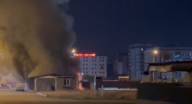 Kahramanmaraş'ta İş Yeri Yangını