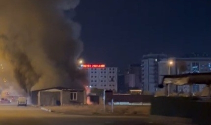 Kahramanmaraş'ta İş Yeri Yangını