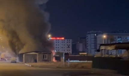Kahramanmaraş'ta İş Yeri Yangını