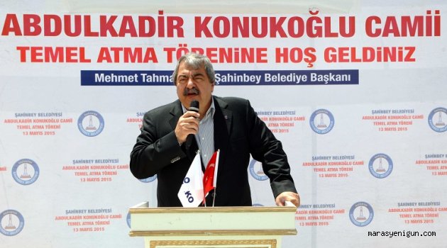 Abdulkadir Konukoğlu camii'nin temelia atıldı