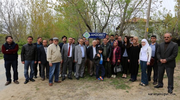 Anzorey Mahallesine Tabelası Takıldı…
