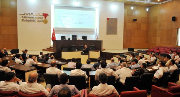 B.BEL. DAİRE BAŞKANLARI VE MÜDÜRLERİNE HİZMET İÇİ EĞİTİM VERİLDİ