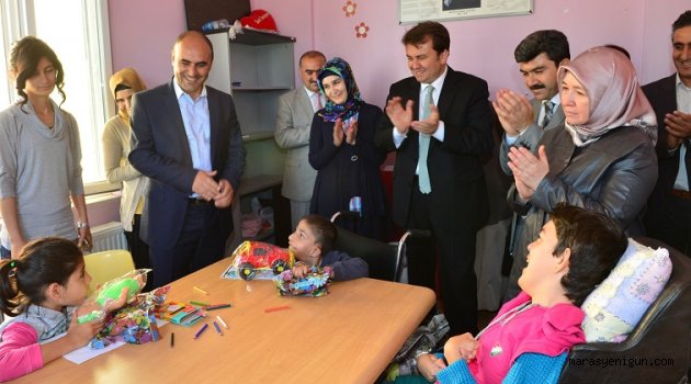 Başkan erkoç : " sevgi dolu yürekler engel tanımaz"