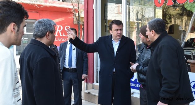 BAŞKAN ERKOÇ’TAN ESNAFLARA ZİYARET