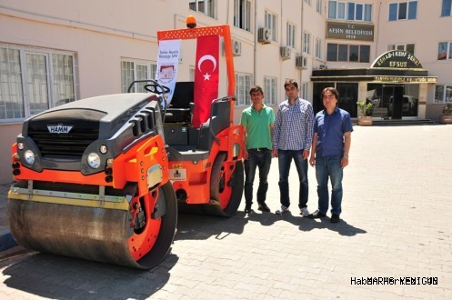 Başkan Güven, silindir aracını araç filosuna kattı