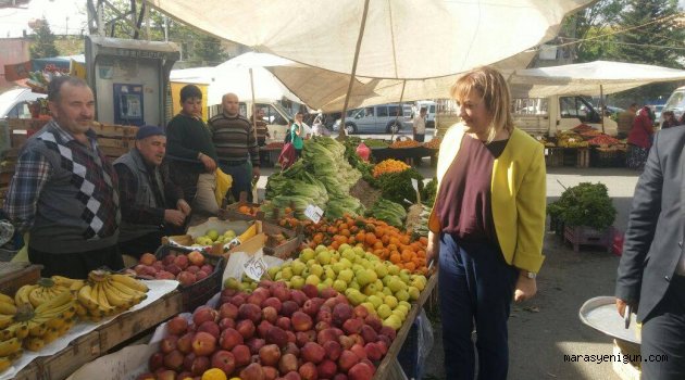 Bayazıt Pazar Esnafını Gezdi