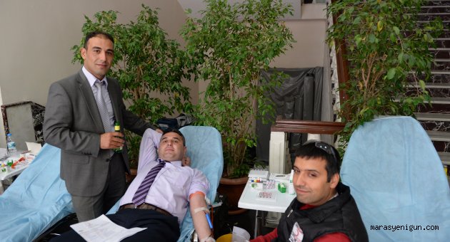 BELEDİYE PERSONELİNDEN KAN BAĞIŞI