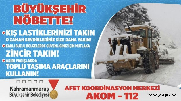 Büyükşehir Belediyesi Kış Nöbetinde