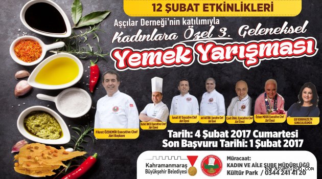 Büyükşehir’den 3 Geleneksel Yemek Yarışması