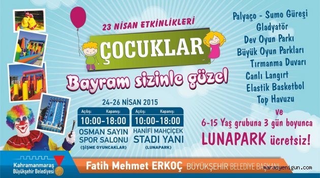 Büyükşehir’den çocuklara şenlik
