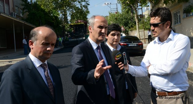 DULKADİROĞLU BELEDİYESİ İLK ASFALTI DÖKTÜ