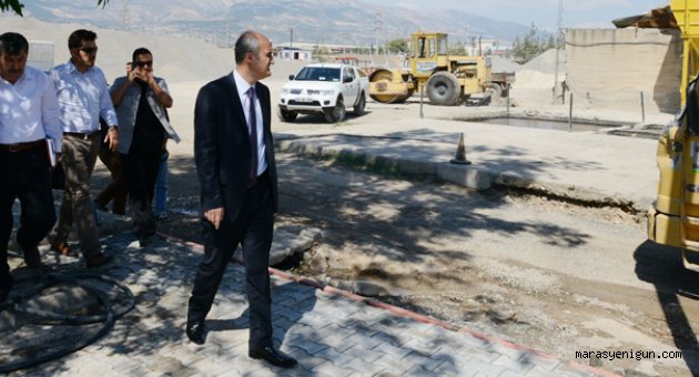 DULKADİROĞLU BELEDİYESİ İLK ASFALTI DÖKTÜ