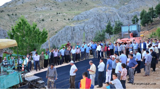 Engizek İlk Defa Sıcak Asfaltla Buluştu