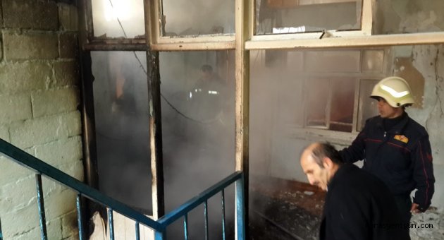 FATMALI MAHALLESİNDEKİ YANGINA HIZLI MÜDAHALE