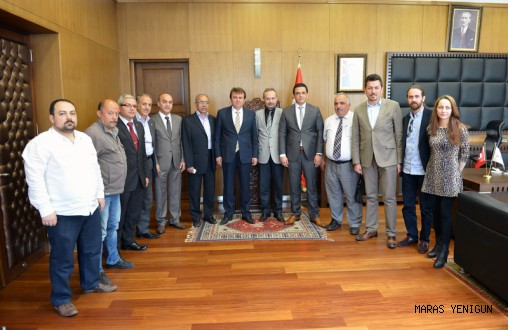 GAZETECİLERDEN BÜYKŞEHİR BAŞKANI ERKOÇ’A ZİYARET