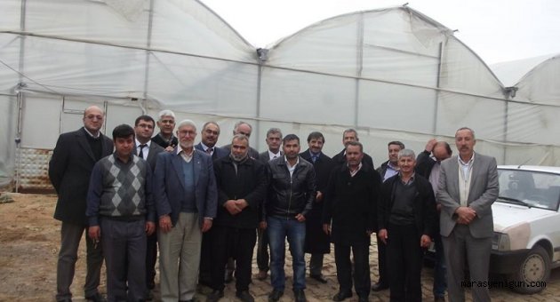 GÜNEŞ ENERJİSİ İLE ISINAN SERALAR ÇİFTÇİLERİMİZE GEZDİRİLDİ…
