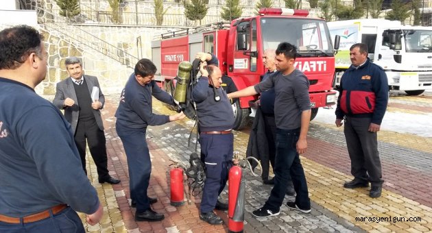 İTFAİYE DAİRE BAŞKANI İLÇE ŞUBELERİNİ DENETLEDİ