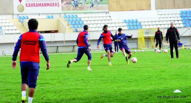 KAHRAMANMARAŞSPOR MAÇIN PROVASINI YAPTI