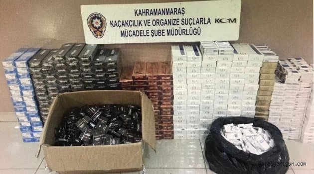 Kahramanmaraş'ta Kaçak Sigara Operasyonu