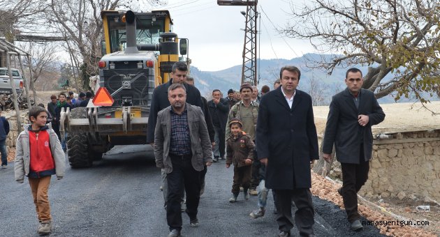 KAZANLIPINAR’DA YOL GENİŞLETME VE ASFALT ÇALIŞMALARI