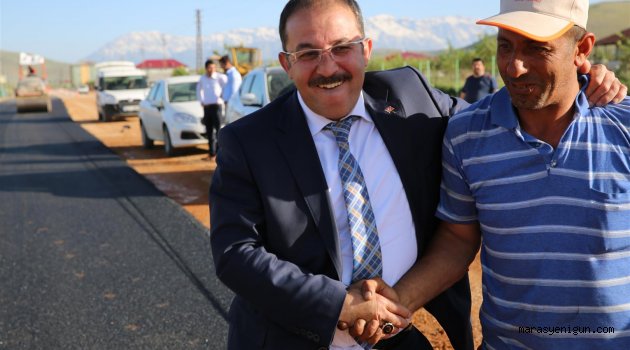 Kırmızı Kodlu Yol Sıcak Asfalt Kaplaması Tamamlanıyor…