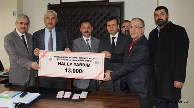 Kız Anadolu İmam Hatip Lisesinden Halep Yardımı
