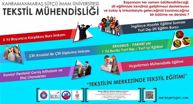 KSÜ TEKSTİL MÜHENDİSLİĞİ’NE KMTSO DESTEĞİ!