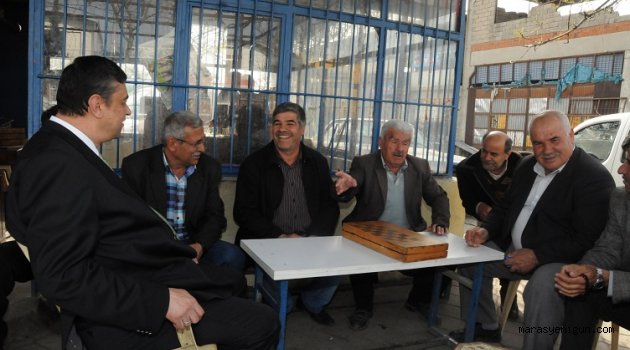 Mahmut Arıkan'ın küçük sanayi sitesi esnaf ziyareti yaptı