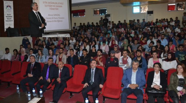 Pazarcık Meslek Yüksekokulu Öğrencilerine Etik Değerler Ve Etkili İletişim Semineri