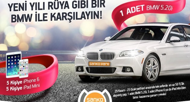 SANKO PARK BMW 5.20i ÇEKİLİŞİ YARIN YAPILACAK