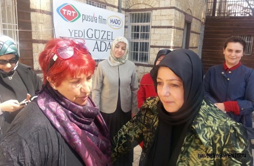 SEVDE BAYAZIT FİLM SETİNDE...