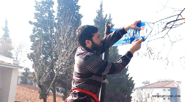 Sokak Tabelaları Değiştiriliyor