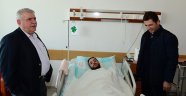Başkan Mahçiçek, Yaralı Polisi Ziyaret Etti