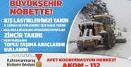 Büyükşehir Belediyesi Kış Nöbetinde