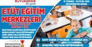 Büyükşehir’den Etüt Eğitim Merkezleri