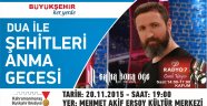 Büyükşehir’den Şehitleri Anma Gecesi