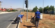 Büyükşehir Göksun’da Refüjleri Temizledi