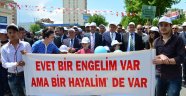 Büyükşehirden engelliler yürüyüşü