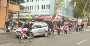Cumhuriyete bisikletli kutlama