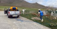 Elbistan’da Mezarlıklar İlaçlandı