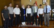 Hafızlardan Başkan Erkoç’a Ziyaret