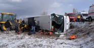 Kahramanmaraş-Kayseri Karayolunda 2 Otobüs Devrildi: 31 Yaralı