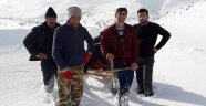 Kahramanmaraş’ta Kızakla Hasta Nakli