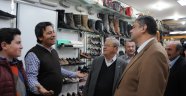Mahmut Arıkan'ın kapalı çarşı ziyareti