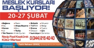 MESLEK KURSLARI KAYITLARI DEVAM EDİYOR